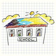Colorful picture with happy kids N74