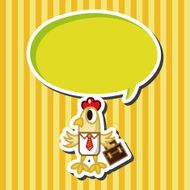 animal cock worker cartoon theme elements N2