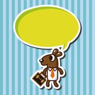 animal kangaroo worker cartoon theme elements N2