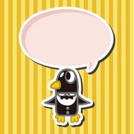 animal penguin worker cartoon theme elements N2