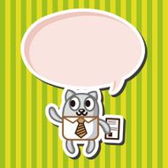 animal cat worker cartoon theme elements N11