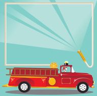 Firetruck Birthday Party Invitation