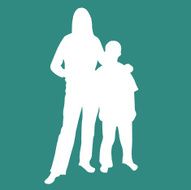 Mother Son Silhouette