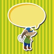 animal mouse worker cartoon theme elements N2