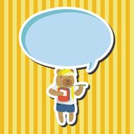 animal going to school cartoon theme elements N10