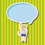 animal going to school cartoon theme elements N17