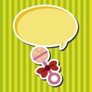 Baby rattle theme elements N33