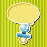 Baby pacifiers theme elements N23