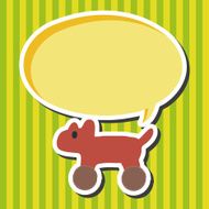 toy dog flat icon elements eps10 N2