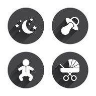 Moon and stars Baby infant icon Buggy dummy N8