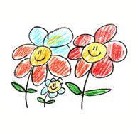 Colorful picture with happy kids N117