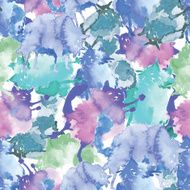 watercolor funny cats pattern
