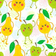 Cartoon fruit pattern N10