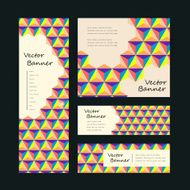 lovely banner template set design N2