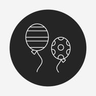 balloon line icon N5