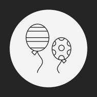balloon line icon N7