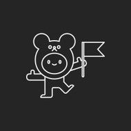 bear costume line icon N3