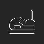 amusement park bumper cars line icon N11