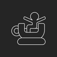amusement park coffee-cup line icon N5