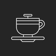amusement park coffee-cup line icon N9