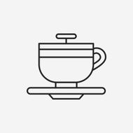 amusement park coffee-cup line icon N11