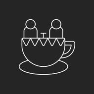 amusement park coffee-cup line icon N13
