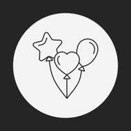 balloon line icon N19