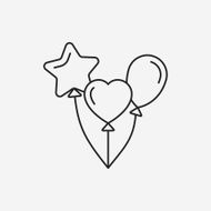 balloon line icon N20
