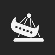 amusement park pirate ship icon N5