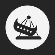 amusement park pirate ship icon N6