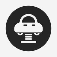 amusement park bumper cars icon N6