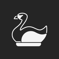 amusement park swan boats icon N4