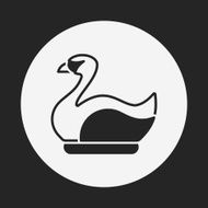 amusement park swan boats icon N5