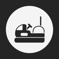 amusement park bumper cars icon N12