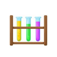 Test tubes on a stand