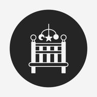 Baby bed icon N7