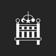 Baby bed icon N8