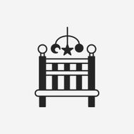 Baby bed icon N10