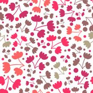 Seamless pattern with pretty flowers