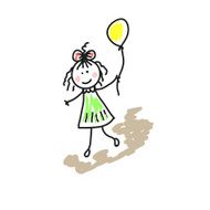 Illustration drawing of a girl