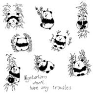 Cute Pandas Set