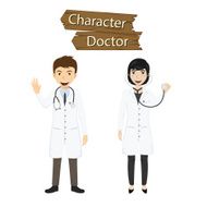 Doctor character vector illustration