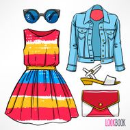 Woman&#039;s spring outfit