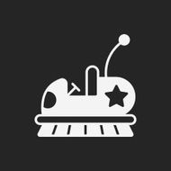 amusement park bumper cars icon N23