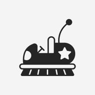 amusement park bumper cars icon N25