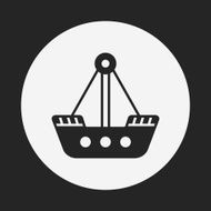 amusement park pirate ship icon N14