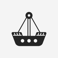 amusement park pirate ship icon N15