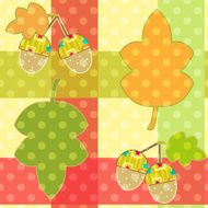 Seamless cartoon childish pattern patchwork