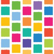 Vector seamless pattern with colorful squares jagged edges N2