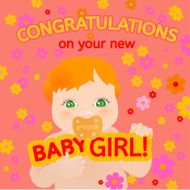 Baby message card